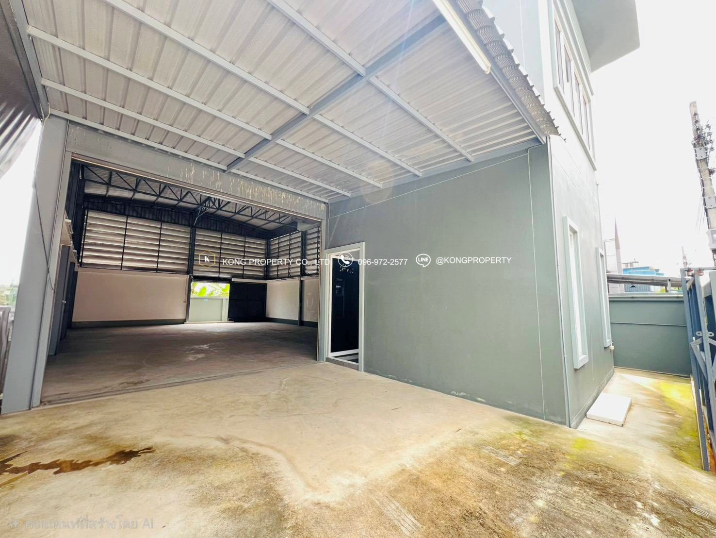โกดังให้เช่า พร้อมออฟฟิศและห้องพัก | ซอยวัดลาดปลาดุก บางบัวทอง นนทบุรี – รูปที่ 2