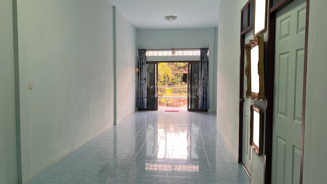 บ้านแฝดชั้นเดียว ห้องริม มบ.บานเย็นวิลล่า ต.หัวเตย – รูปที่ 4