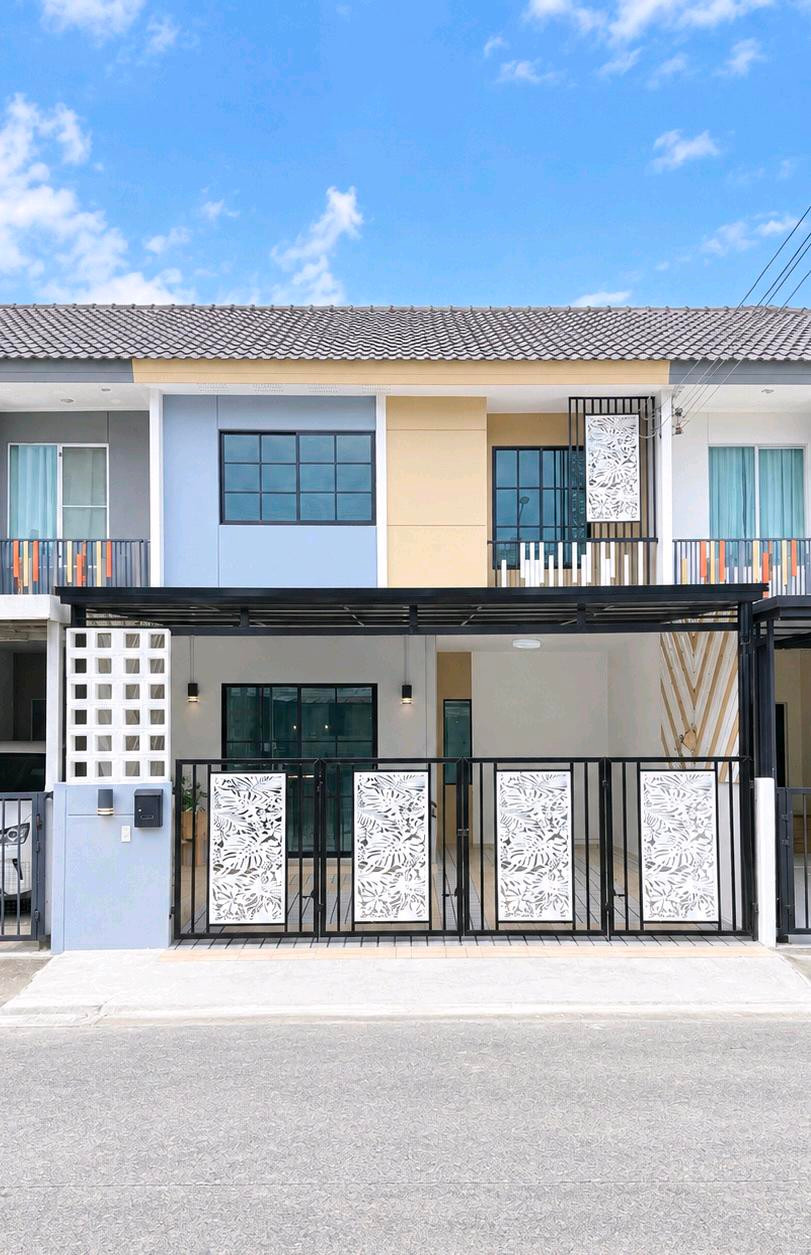 ทาวน์เฮ้าส์ 2 ชั้น โครงการบ้านพฤกษา เลียบวารี-มีนบุรี (PK118) คู้ขวา หนองจอก เชื่อมสัมพันธ ์โรงเรียนเซนต์เทเรซา ม.เทคโนโลยีมหานคร โรงพยาบาลเวชการุณย์รัศมิ์ รถไฟฟ้าสีชมพู รถไฟฟ้าสีส้ม
