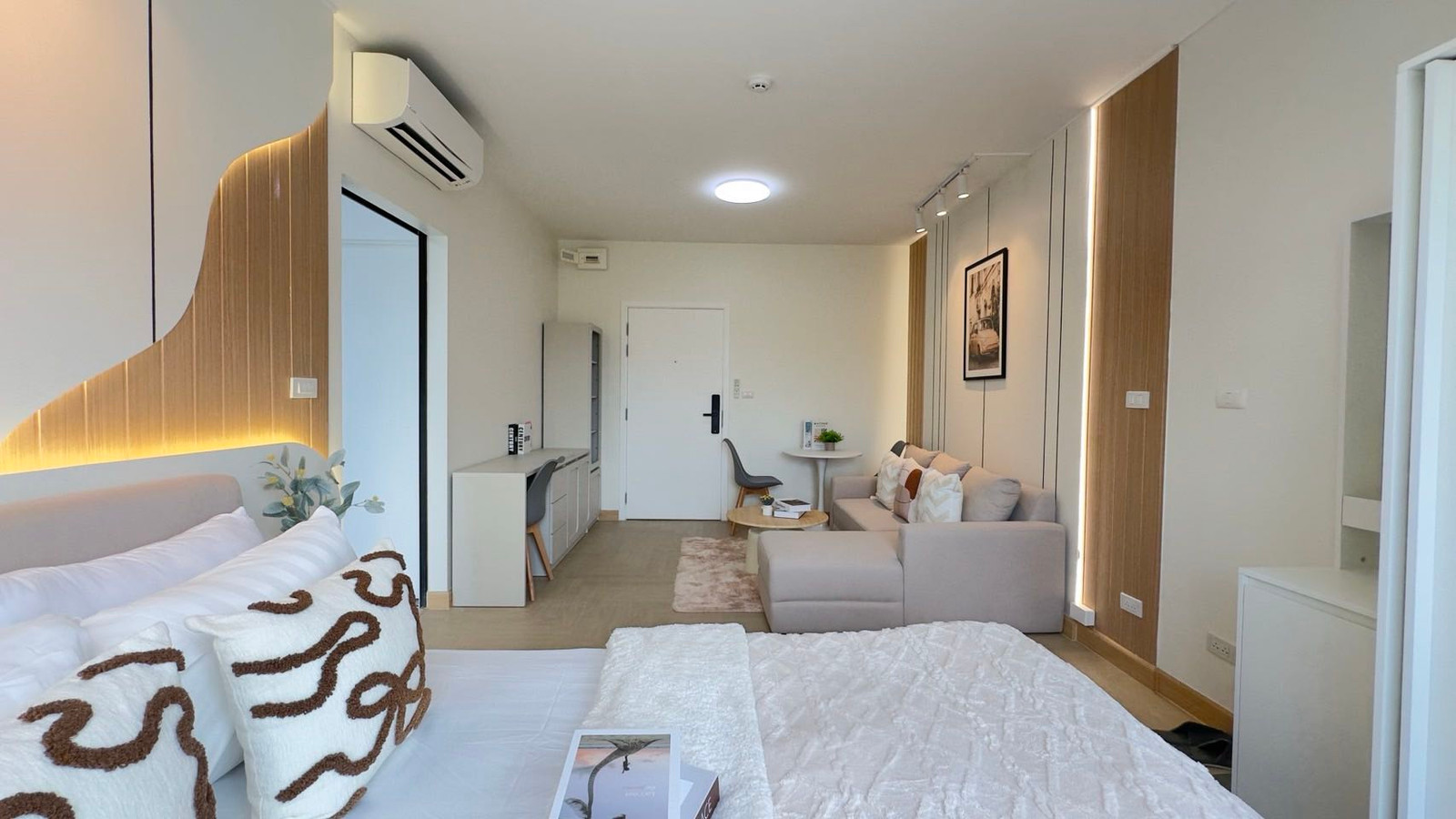 [ 🚝 ใกล้ MRT ท่าพระ ] 🏡✨ Unio Charan 3 | ยูนิโอ จรัญ 3 ✨ ห้องขนาดกำลังดี ใช้พื้นที่ได้เป็นสัดส่วน มีเฟอร์นิเจอร์ครบครัน ลากกระเป๋าพร้อมเข้าอยู่ได้เลย !! – รูปที่ 4
