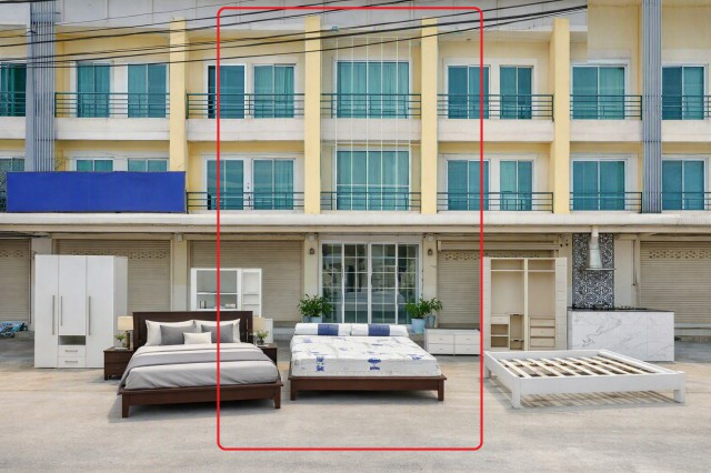 Toyota Factory BanPho 2.87km. Chachoengsao Motorway WatPha Intersection. 3-story commercial building Toyota Factory BanPho 2.87km. Chachoengsao Motorway WatPha Intersection. 3-story commercial building