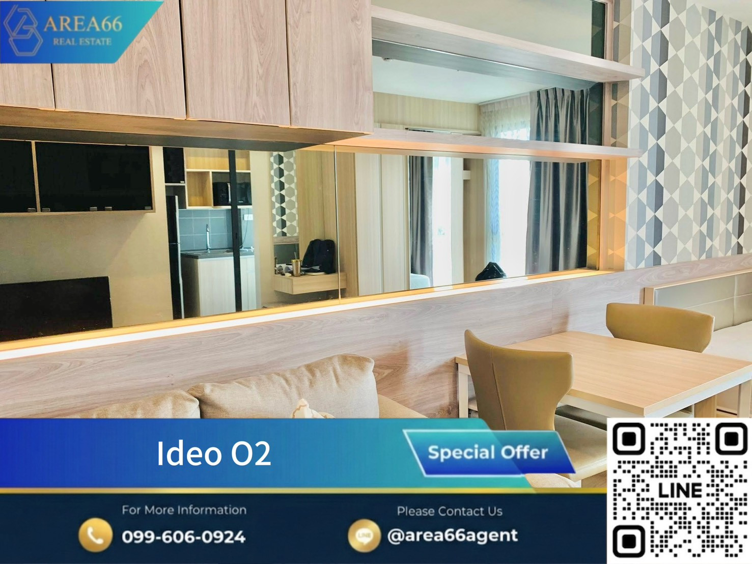 🔥 Nice condo for sale ❗️ Beautiful room, good atmosphere, complete all needs, IDEO O2, near BTS Bangna.