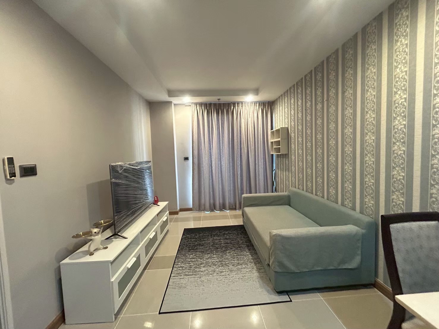 Supalai Wellington 1 room ready to move in, near the Ministry of Culture.