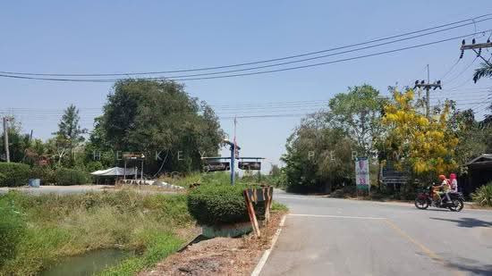 Land for sale, 20 rai, Ban Yang Subdistrict, Mueang District, Nakhon Pathom Province, next to the irrigation canal road. Near the village community, near the market, suitable for land allotted for sale, building houses, agriculture, near the new road, Ban – รูปที่ 3