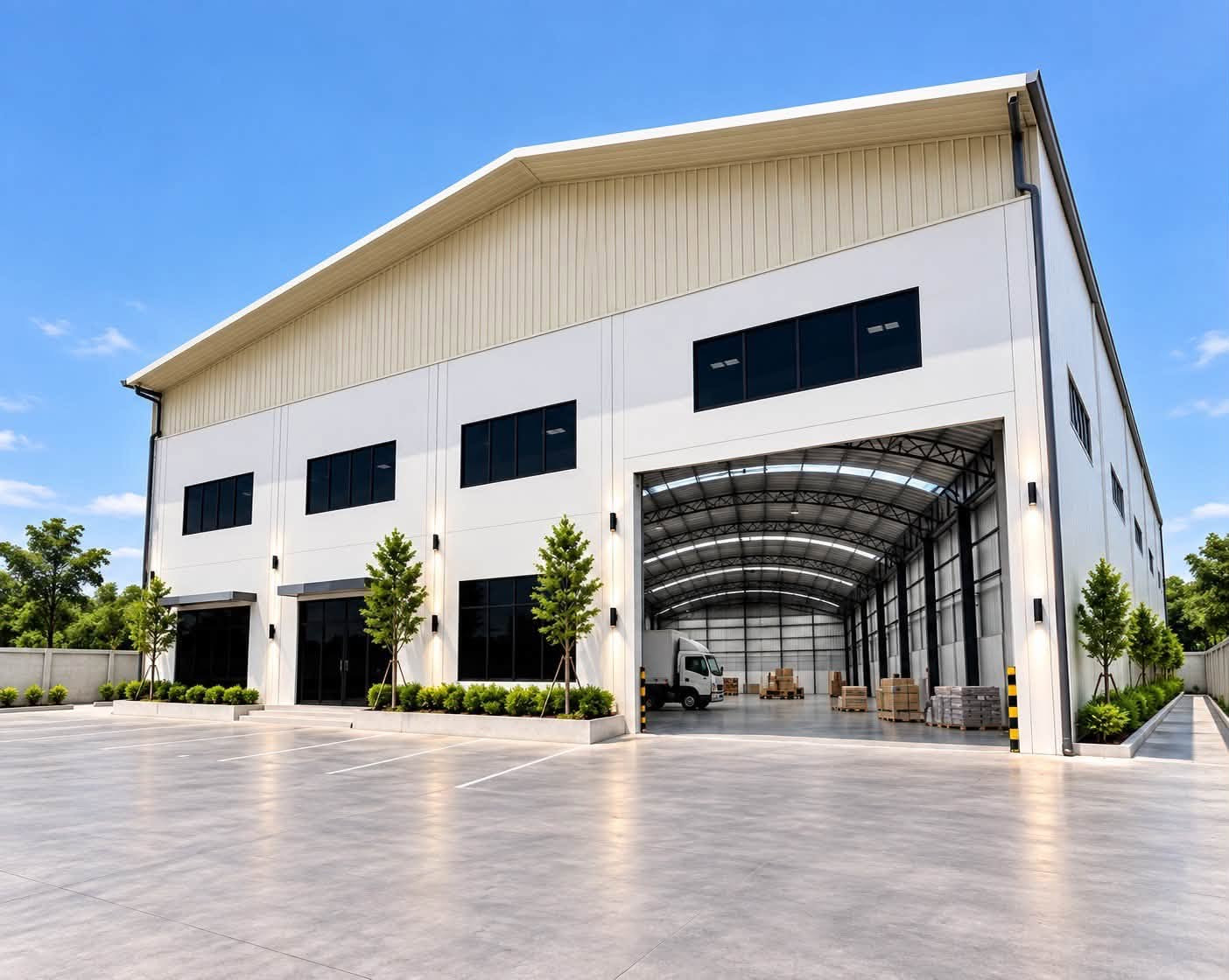 For Rent, 📦 Warehouse + Office ✨ Brand New, 📐 Size: 1,000 / 1,100 / 1,200 sq.m. 🩷 Pink Zone📍 Behind Central Mahachai, Samut Sakhon
