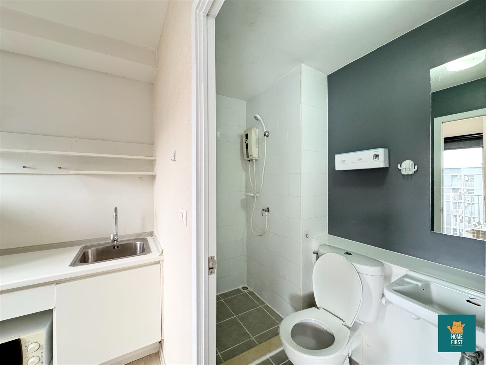 Plum Condo Park รังสิต เฟส 2 เฟอร์ครบ 23 ตรม. 7,000 บาท – รูปที่ 3
