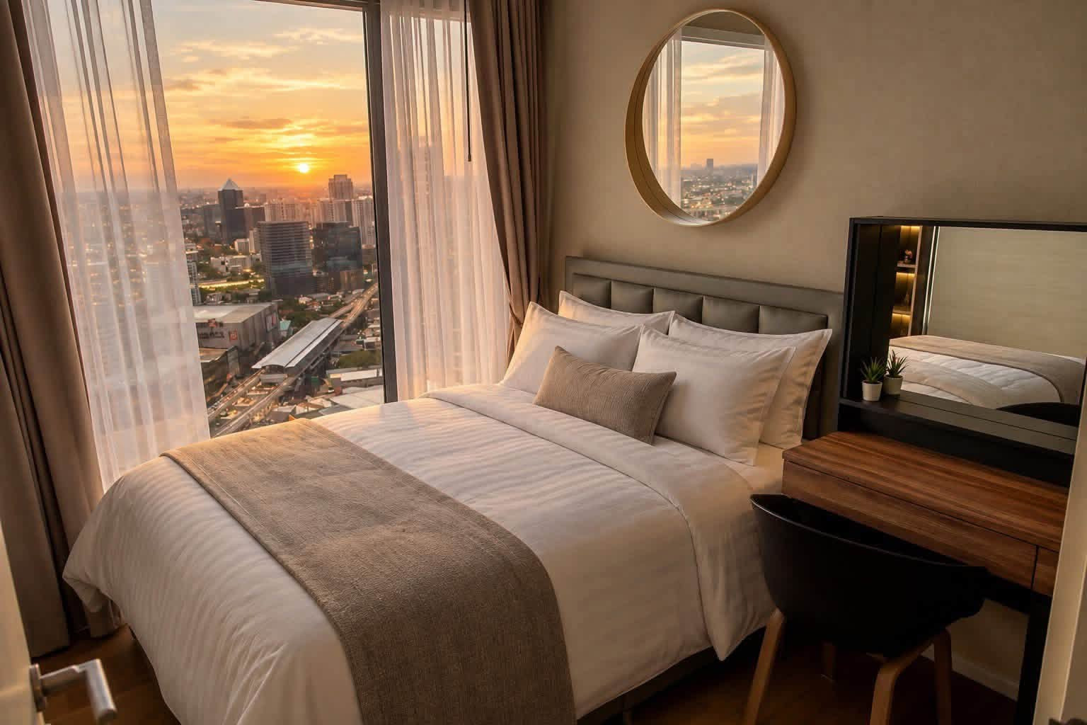 The Saint Residences ให้เช่า 1 Bedroom 31 ตร.ม. ชั้น 39 ตึก B | ใกล้ MRT พหลโยธิน | 15,500 บ./เดือน 