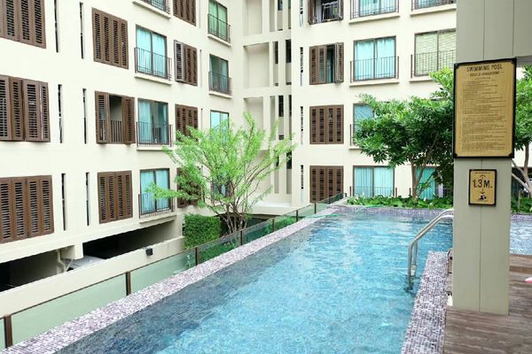 ให้เช่า Condolette Dwell Sukhumvit 26 ชั้น 1 ห้อง Duplex 1 ห้องนอน Pool Access ใกล้ BTS พร้อมพงษ์