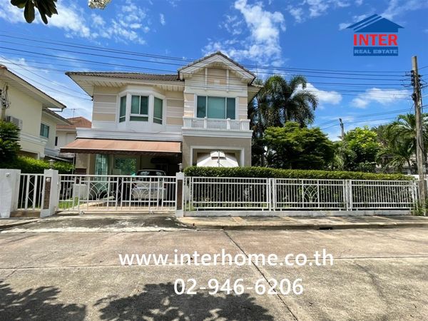 2-story detached house, 70.8 sq m, Perfect Place Village, private zone, Soi Ramkhamhaeng 164, Ramkhamhaeng Road, Seri Thai Road, Min Buri District, Bangkok