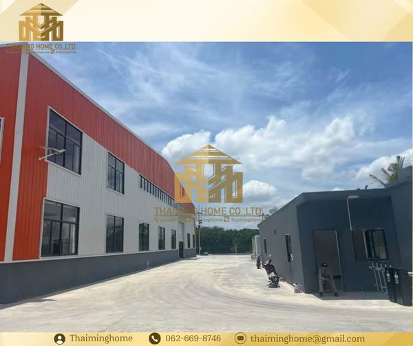 Factory/warehouse for rent with office, purple pattern area, 5,300 sq m, Nikhom Phatthana zone. Rayong (TW8-31026)