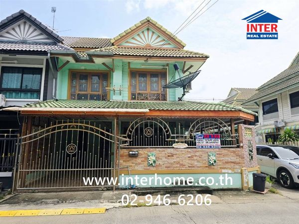 Townhouse, 2 floors, 25.6 sq m, Pruksa Village 13. Rangsit-Khlong Sam Khu Khot-Khlong Luang Public Works Road, Khlong Luang Road, Khlong Luang, Pathum Thani