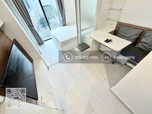 Bestdeal  FOR RENT Studio 22 sqm. Rental 13,000 THB /month CONDO “IDEO MOBI RAMA 9” Near Phraram Kao 9 MRT Station 80 meters.