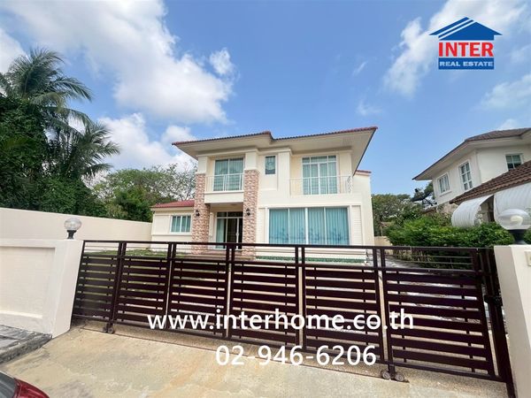 บ้านเดี่ยว 2 ชั้น 110 ตร.ว. หมู่บ้านเดอะวอเตอร์ เฮ้าส์ ซอยกาญจนาภิเษกซอย5 ถนนกาญจนาภิเษก ถนนเพชรเกษม เขตบางแค กรุงเทพมหานคร 