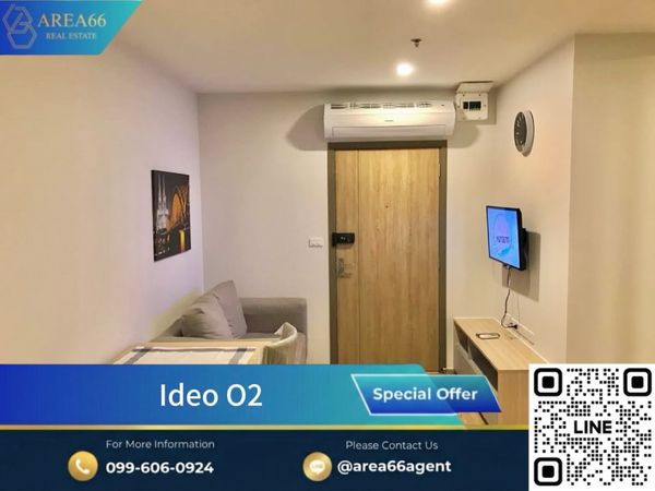 🔥 Nice condo for sale❗️Comfortable to live in, convenient to travel, everything is close at hand at IDEO O2 near BTS Bangna.