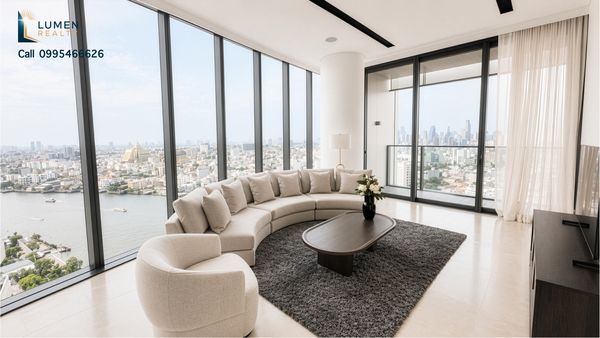 🌊 ห้อง 2 นอน วิวแม่น้ำ ชั้น 22 ที่ Banyan Tree Residences Riverside ค่าเช่า 190,000 บาท/เดือน