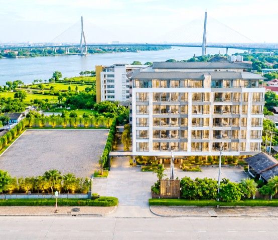 MRT PhraNangKlaoBridge 1.1km.Central Northville Hotel 4-5 stars for Rent 161 Rooms Chao Phraya River ViewConference venue with 500 seats