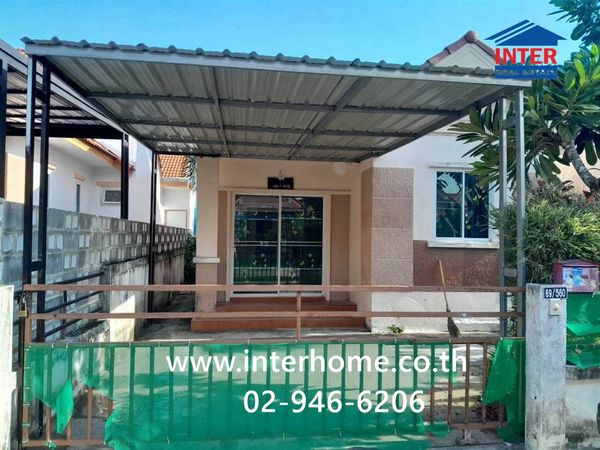 บ้านเดี่ยว 1 ชั้น 34.9 ตร.ว. หมู่บ้านนันทวัน10 เลียบวารี37 ซอยเลียบวารี37 ถนนเลียบวารี เขตหนองจอก กรุงเทพมหานคร 