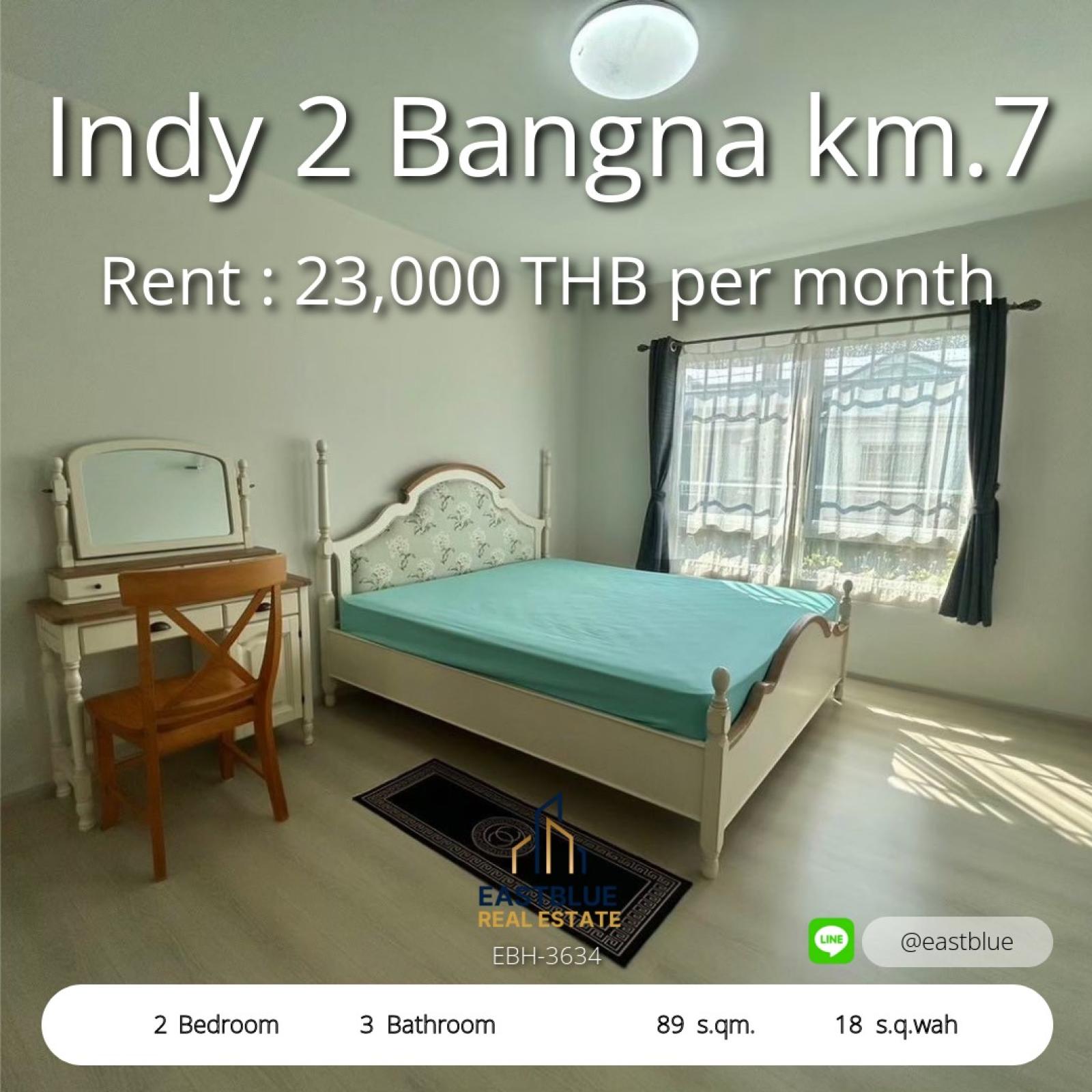 17/09/2026, เช่าหรือซื้อ บ้านทาวน์โฮม Indy 2 Bangna km.7 2 นอน 3 น้ำ พร้อมเข้าอยู่ ทำเลดี ใกล้ถนนใหญ่ บางนา กม.7 ราคาคุ้มค่า เริ่มต้นวันนี้! 0642748883 17/09/2026, เช่าหรือซื้อ บ้านทาวน์โฮม Indy 2 Bangna km.7 2 นอน 3 น้ำ พร้อมเข้าอยู่ ทำเลดี ใกล้ถนนใหญ่ บางนา กม.7 ราคาคุ้มค่า เริ่มต้นวันนี้! 0642748883