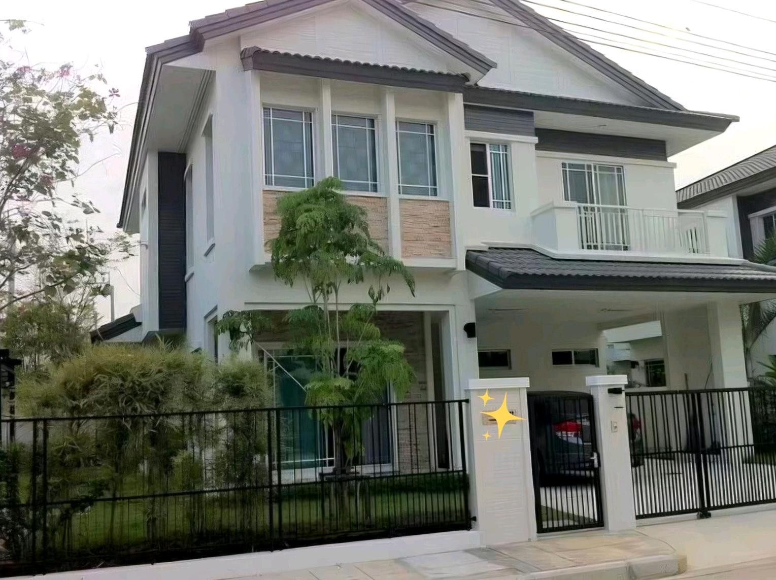 บ้านเดี่ยว2ชั้น ให้เช่า หลังมุม 63ตารางวา ถนน แจ้งวัฒนะ ราชพฤกษ์ ใกล้โฮมโปร – รูปที่ 2
