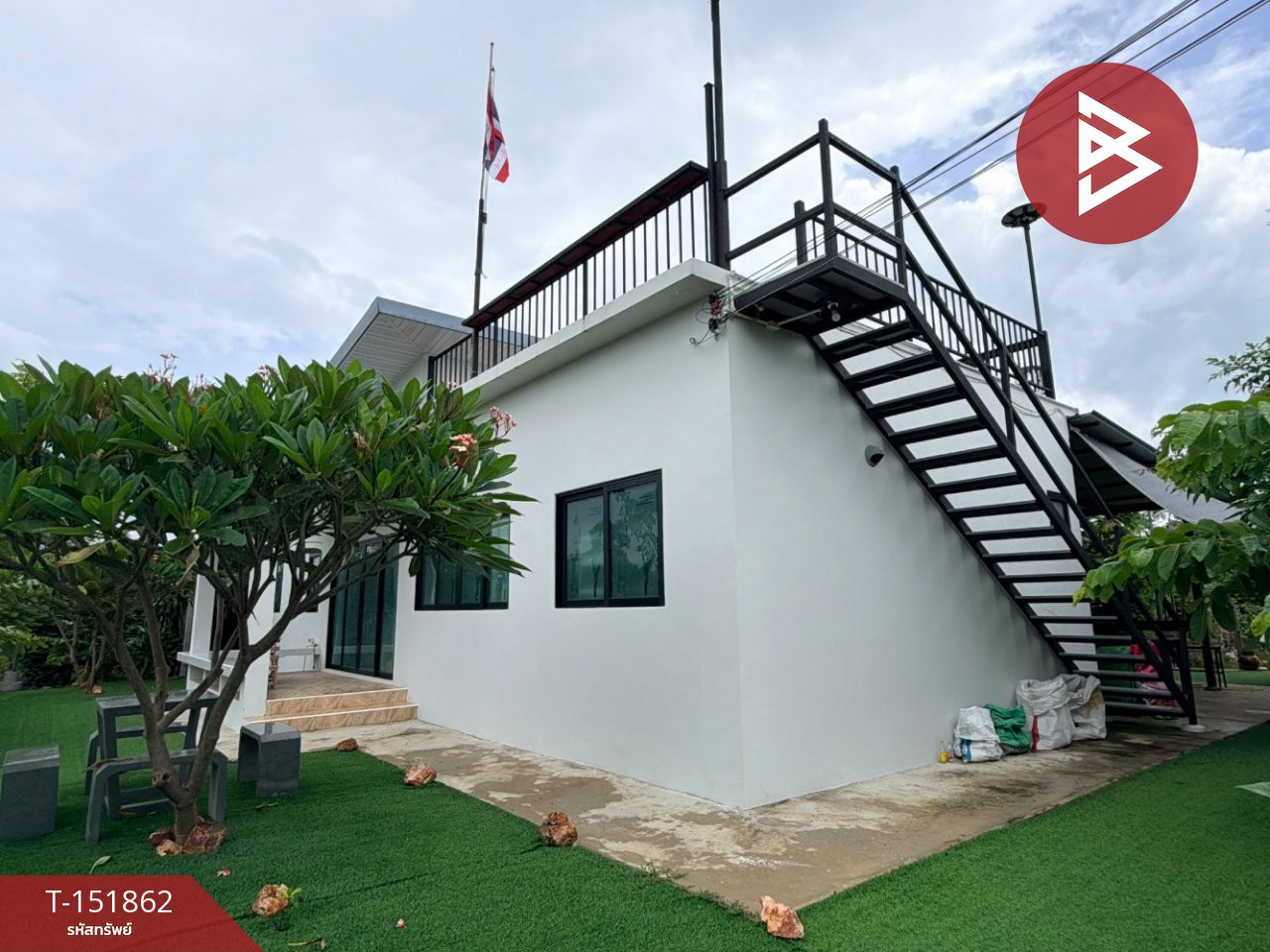 ขายบ้านเดี่ยวพร้อมที่ดิน เนื้อที่ 8 ไร่ 1 งาน 84 ตร.วา บ้านโป่ง ราชบุรี พื้นที่กว้างขวางมีบ่อปลา – รูปที่ 2