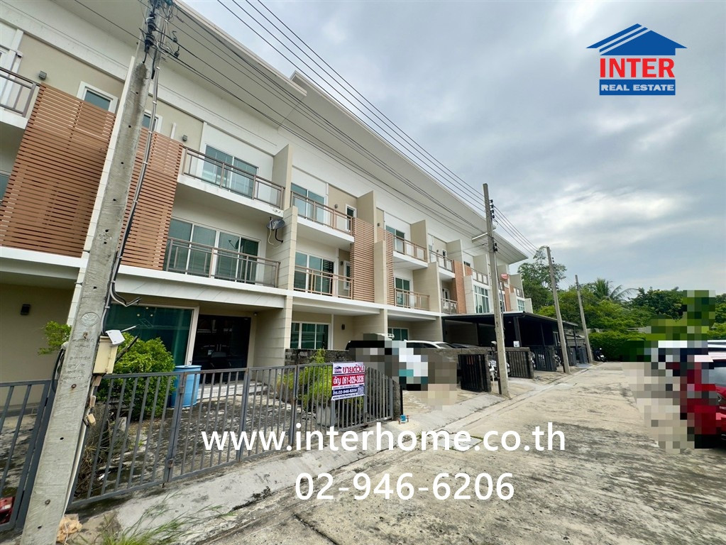 Townhome, 3 floors, 22.3 sq m, Deluxe Town Village. Along the expressway - Ramintra Soi Ramintra 34, Intersection 14, Ramintra Road, Kaset-Nawamin Road, Bang Khen District, Bangkok – รูปที่ 2