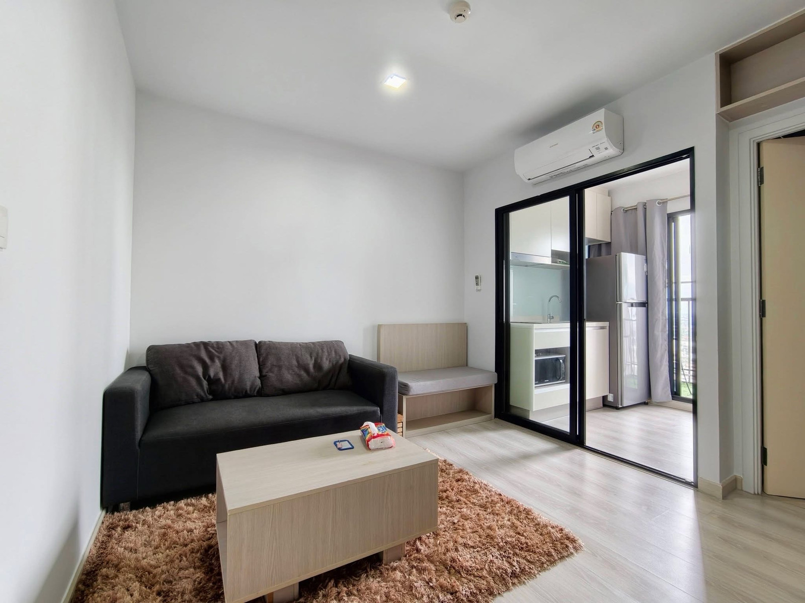 For rent‼️Condo Skyline Rattanathibet, next to the main road, near the BTS.