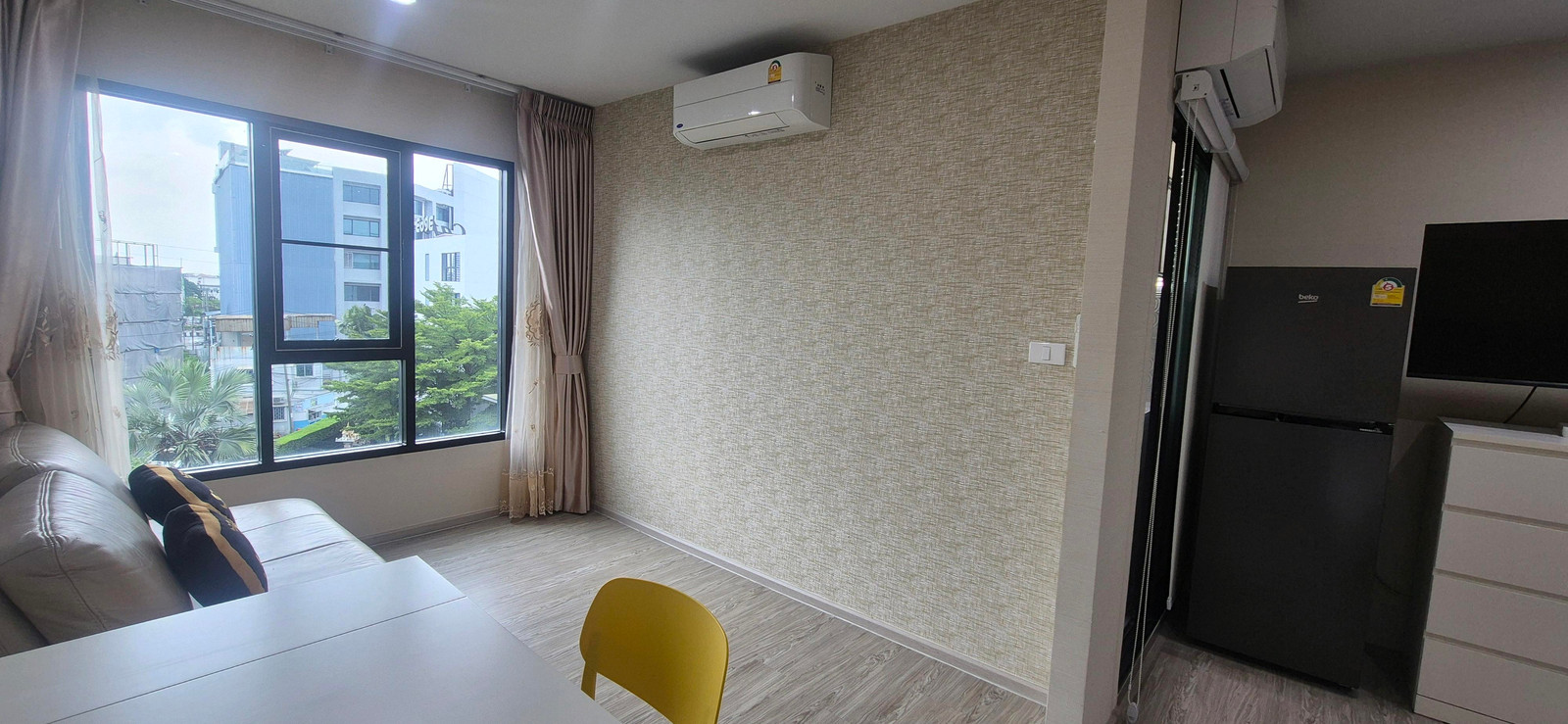 📢💯📢[[Rent]] Big room, good view, beautifully decorated, fully furnished, near ARL Hua Mak Station, room for rent - Condo Rye Hua Mak (Rye Huamak), near Airport Link Hua Mak Station, only 200 meters. – รูปที่ 4