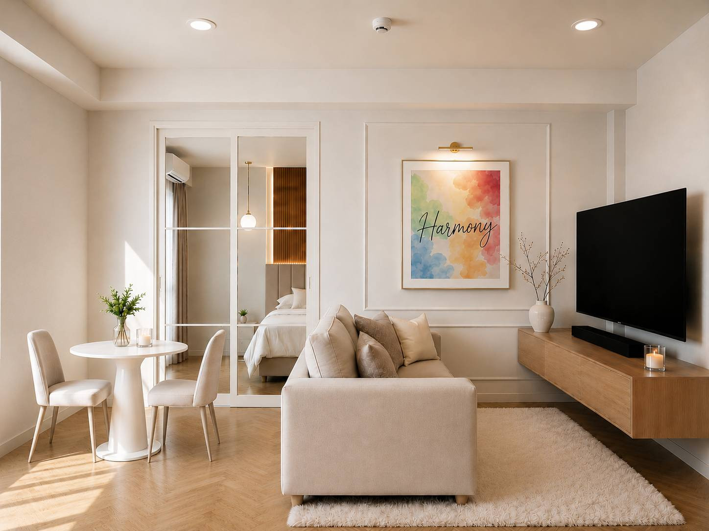 Corner room Rare Item! 54 sq m | 2 bedrooms | High floor | Panoramic view Sriwara Mansion 2 x Element Collection