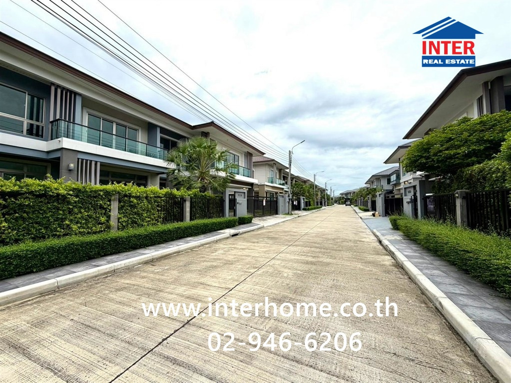 2-story detached house, 80.1 sq m, The Palm Village. Chaengwattana-Chaiyaphruek Thai Chamber of Commerce Road, Pak Kret, Nonthaburi