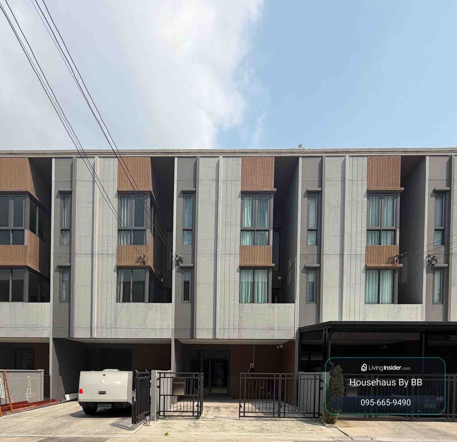 🏠🩵Quality townhome for rent, location on Kanlapphruek Road. (Very convenient to enter and exit) Baan Klang Muang Sathorn - Kanlapaphruek, 3 bedrooms, 3 bathrooms.
