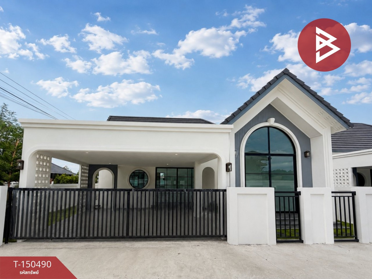 Single house for sale, AmProud project, one floor, Salaya, Nakhon Pathom. Single house for sale, AmProud project, one floor, Salaya, Nakhon Pathom.