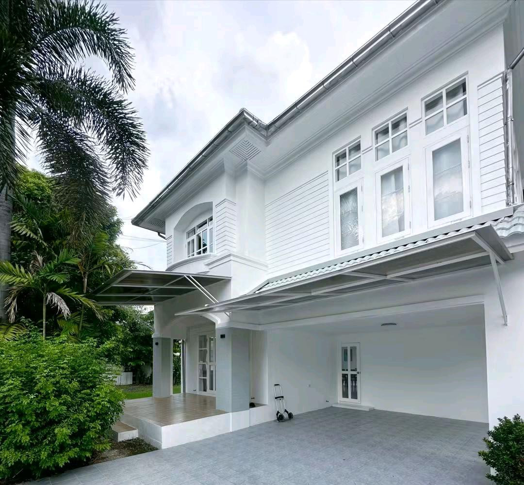 House for rent with furniture, 5 air conditioners in the village of Perfect Place, Rattanathibet, Sai Ma, accessible via both Ratchapruek Road and Rattanathibet Road, near the Purple Line, near Phra Nang Klao Bridge, near Central Westgate, 3 bedrooms, 3 b House for rent with furniture, 5 air conditioners in the village of Perfect Place, Rattanathibet, Sai Ma, accessible via both Ratchapruek Road and Rattanathibet Road, near the Purple Line, near Phra Nang Klao Bridge, near Central Westgate, 3 bedrooms, 3 b