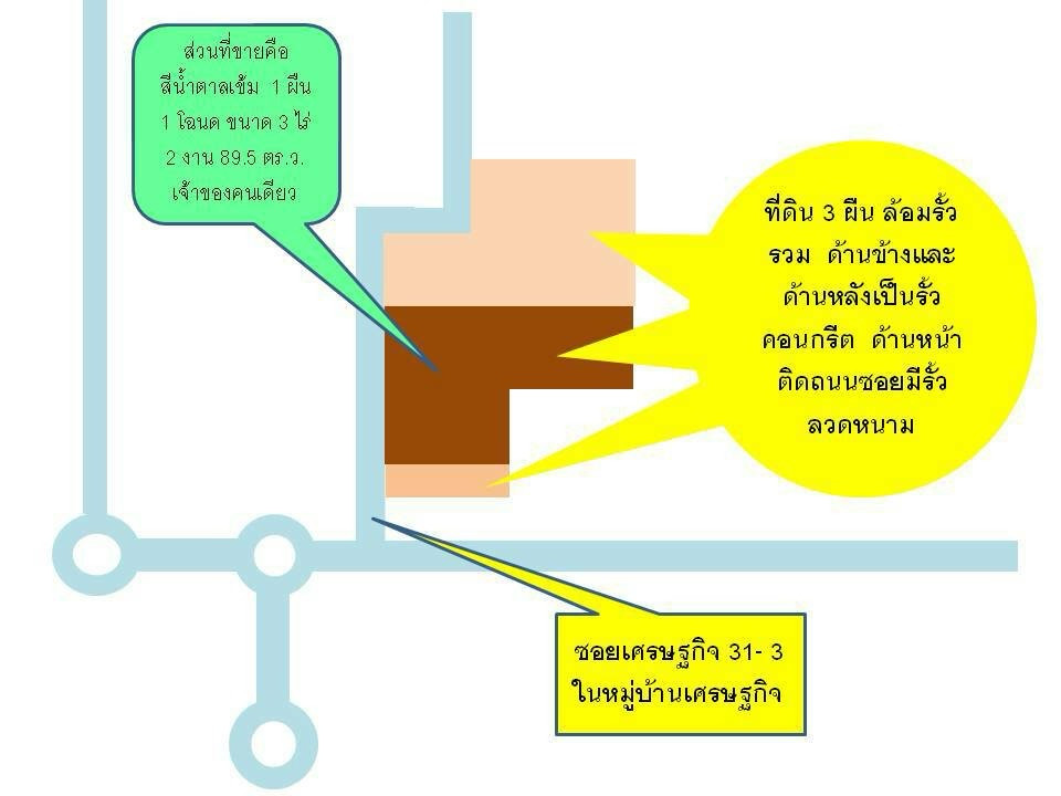 ขายที่ดินเปล่า ใกล้หมู่บ้านเศรษฐกิจ เพชรเกษม 102 – รูปที่ 2