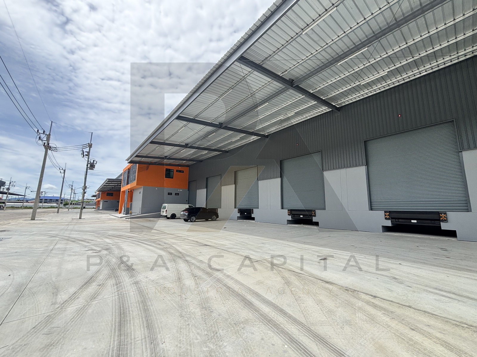 Warehouse with office, 2 floors (Bang Pakong Km. 53, Chachoengsao) for rent, size 3,000 sq m + office space 210 sq m. – รูปที่ 2