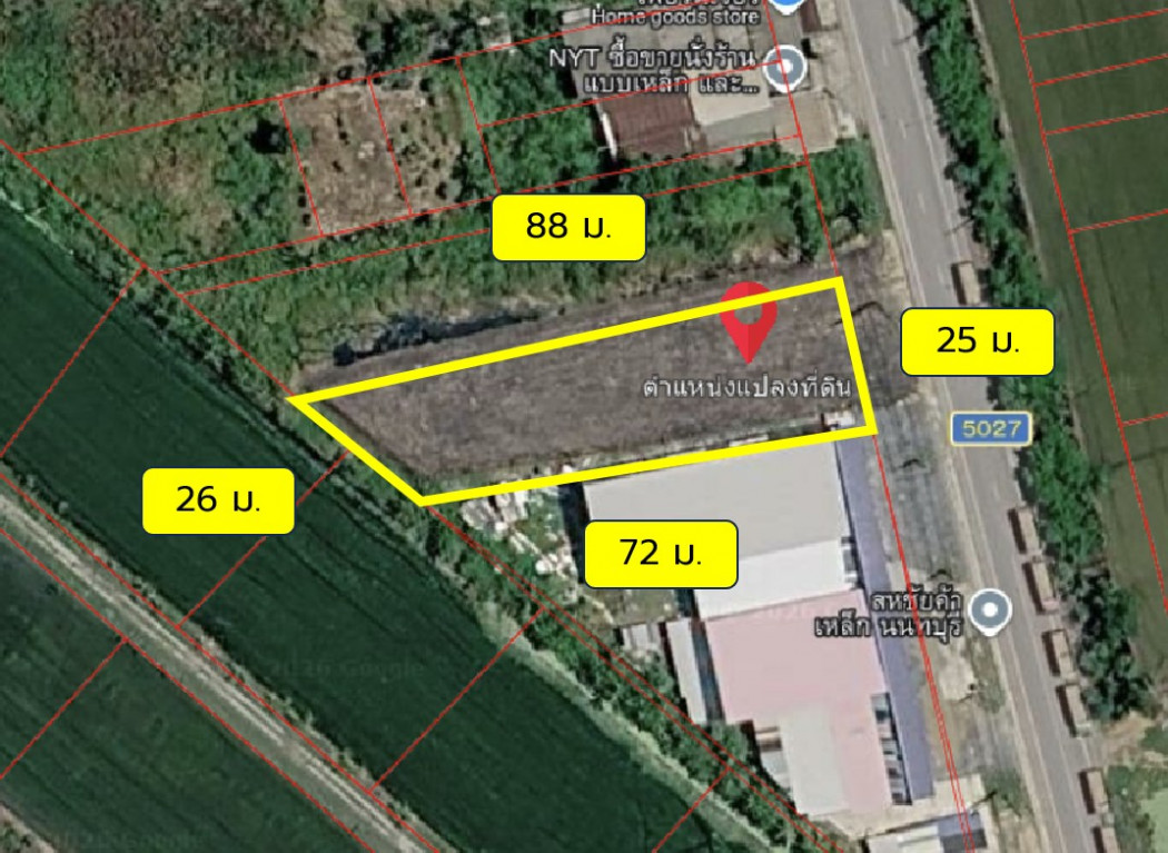 Land for sale along Sai Noi-Wat Ton Chueak Road, 401 sq m, suitable for business DD – รูปที่ 2