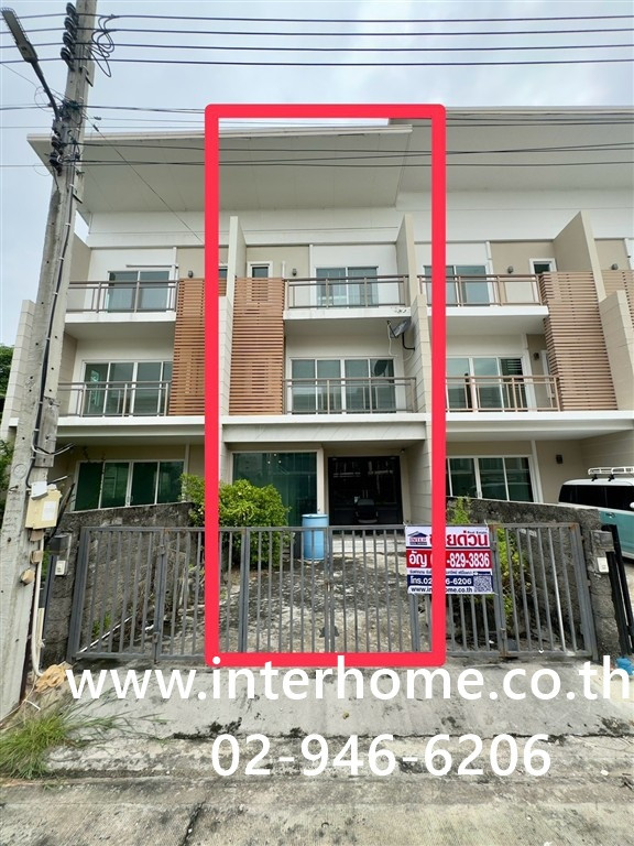 Townhome, 3 floors, 22.3 sq m, Deluxe Town Village. Along the expressway - Ramintra Soi Ramintra 34, Intersection 14, Ramintra Road, Kaset-Nawamin Road, Bang Khen District, Bangkok – รูปที่ 3