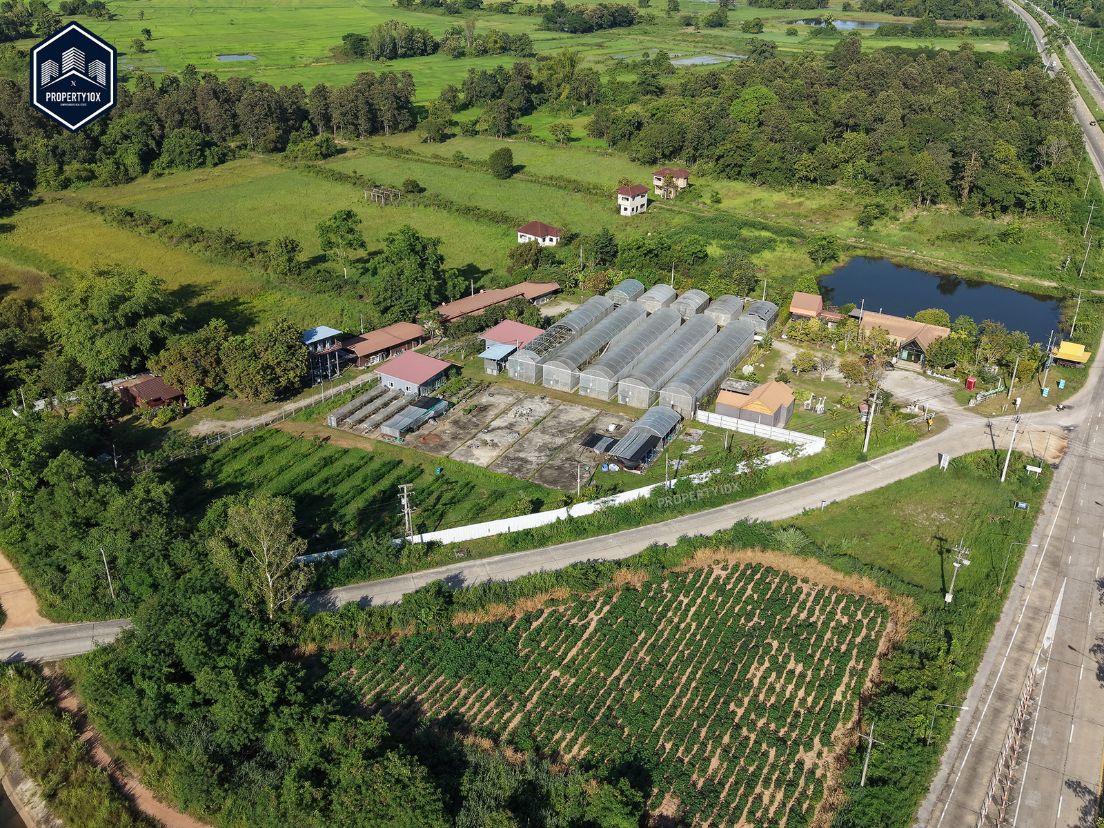 Land for sale with business, Hang Chat, Lampang Land for sale with business, Hang Chat, Lampang