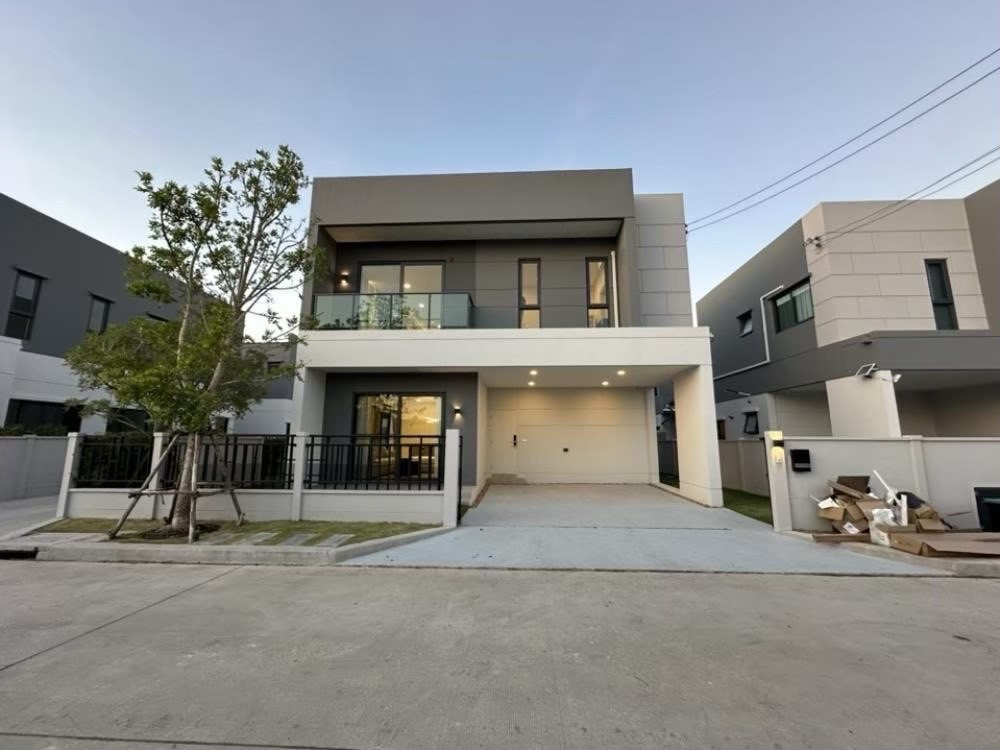 🟢 2-story detached house for rent, 190 sq m, 55.5 sq m, 4 bedrooms, 4 bathrooms, large beautiful garden, private plot, no house opposite, next to EV Charger. – รูปที่ 3