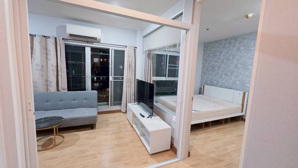 P-50611 📍 For Rent - Fully Furnished Condo Near The Mall Thapra (400m)! 1 Bed 35 sq.m. The Parkland Taksin - Thapra 27th Fl. Line@easythaihome 085-592-2897 