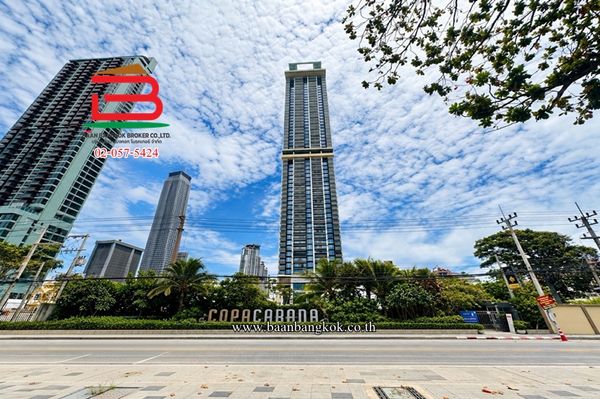 Condominium Copacabana Beach Jomtien (near Jomtien Beach), area 28.6 sq m., Nong Prue Subdistrict, Bang Lamung District. Chonburi Province