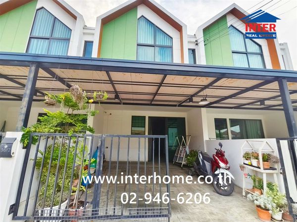 2-story townhouse, 17.3 sq m, Greto Village. Near Suankularb Rangsit School Soi Rangsit Nakhon Nayok 83 Rangsit-Nakhon Nayok Road, Khlong Luang, Pathum Thani