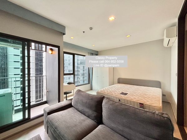 *** Condo for rent : Life Asoke-Rama9 Studio Close kitchen Fully furnished near MRT Rama9  Special price 15,500 baht🔥🔥🔥*** 