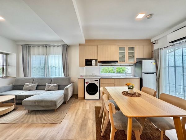 💥ForRent💥Indy2 Bangna Ramkhamhang2 🏡 Near Mega Bangna ‼️Corner House ⭐️ Private Garden 🌳 Ready to move in ‼️  Fully Furnished ✨