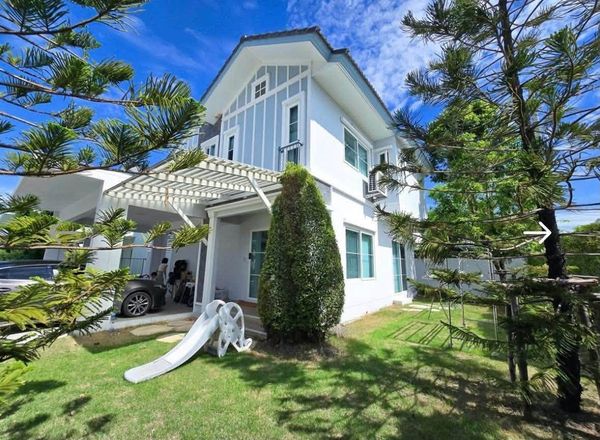 🏡 VILLAGGIO 2 SRINAKARIN–BANGNA | บ้านเดี่ยวหลังมุมสไตล์โฮมมี่ พร้อมเฟอร์นิเจอร์ครบ พื้นที่รอบบ้านกว้าง