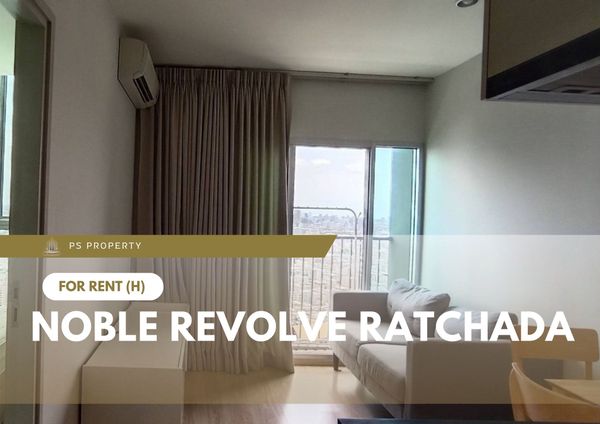 For Rent 📍 Noble Revolve Ratchada 📍 Fully furnished and equipped with appliances; near Thailand Cultural Centre MRT.