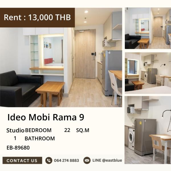 02/10/2026, ให้เช่า Ideo Mobi Rama 9 สตูดิโอ ใกล้ MRT พระราม 9 ✨ 0642748883