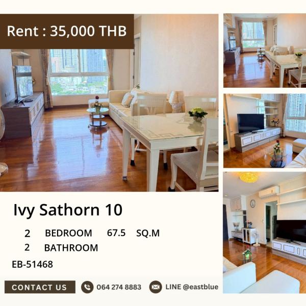05/10/2026, 🏙️ Ivy Sathorn 10 | Luxe 2-Bed, 2-Bath Condo 🔑
EB-51468 | 67.5 sq.m | 38,000 THB/month 💰 0642748883