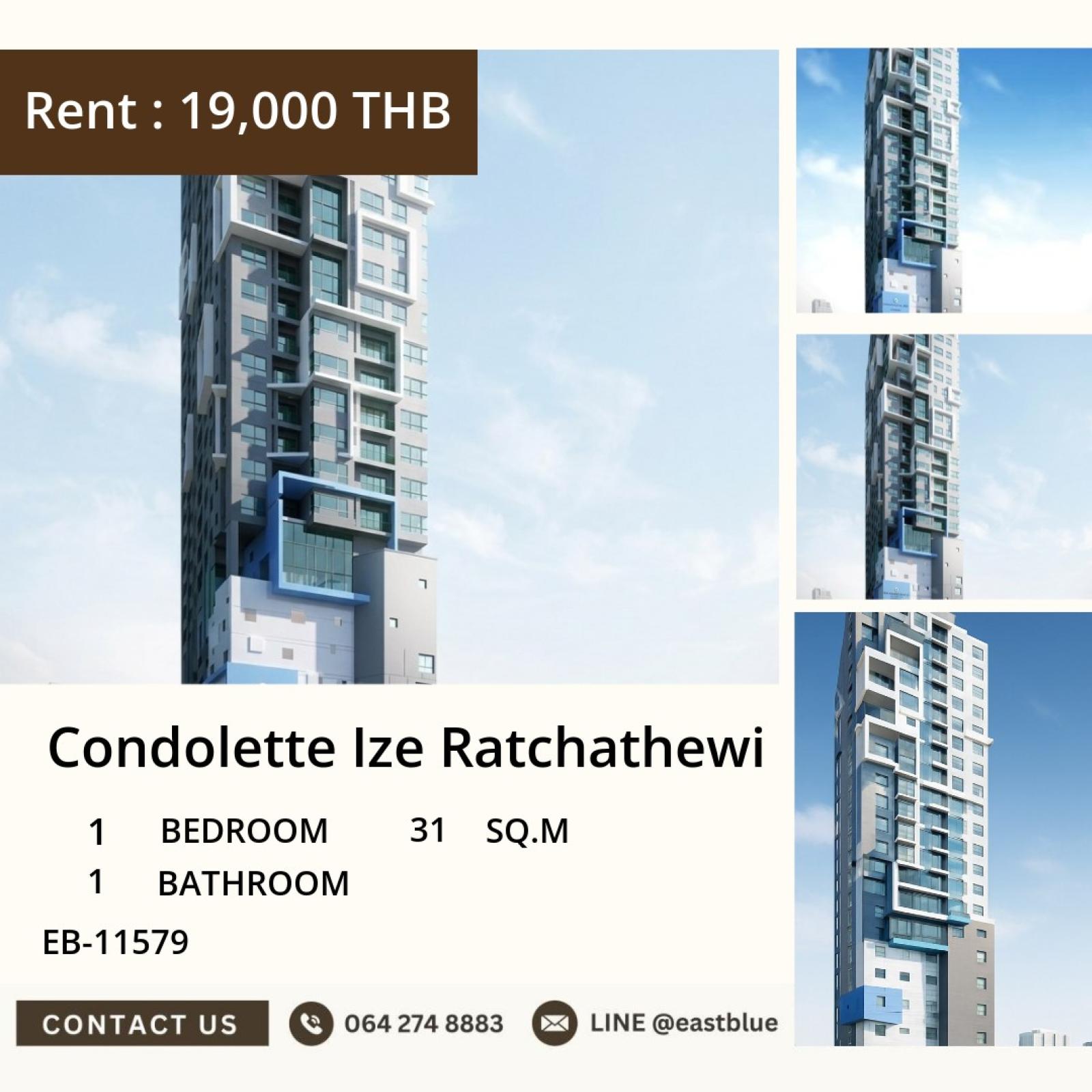 02/10/2026, ให้เช่า Condolette Ize Ratchathewi 💖 ใกล้ BTS ราชเทวี! 0642748883 02/10/2026, ให้เช่า Condolette Ize Ratchathewi 💖 ใกล้ BTS ราชเทวี! 0642748883