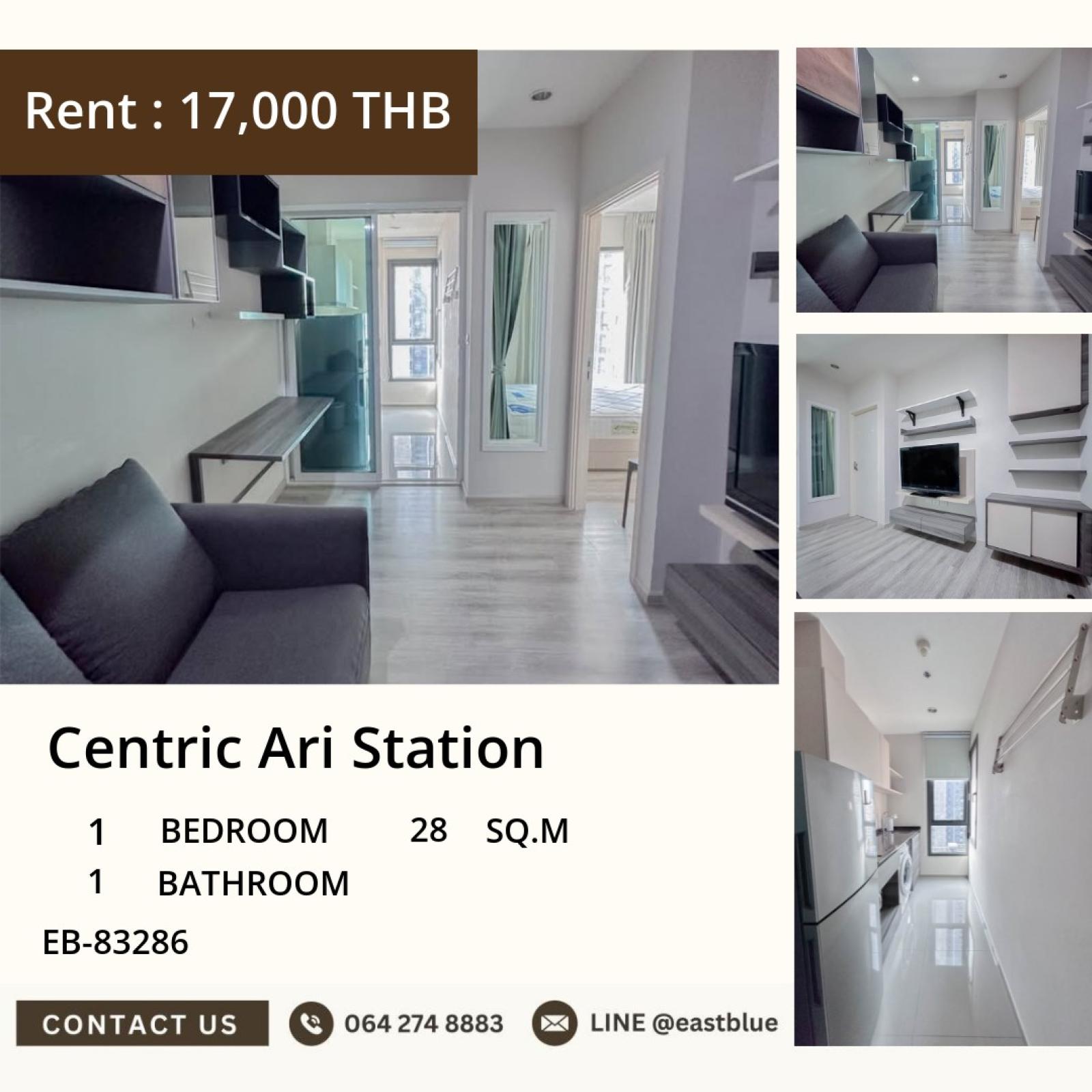 02/10/2026, For Rent: Centric Ari Station, 1-Bed 28 sqm, near BTS Ari 🌿 0642748883 02/10/2026, For Rent: Centric Ari Station, 1-Bed 28 sqm, near BTS Ari 🌿 0642748883