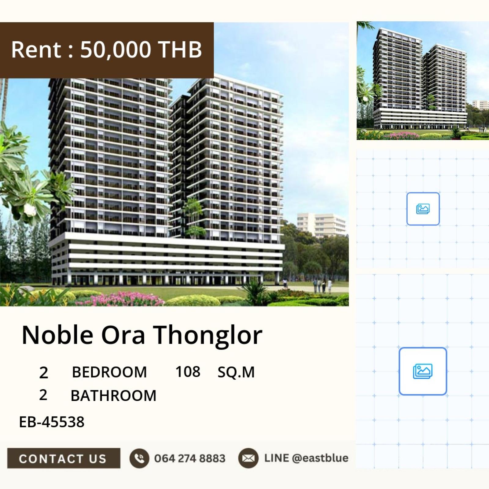 05/10/2026, 📍 Live in Style at Noble Ora Thonglor! 🏙️
2 Bed, 2 Bath Condo - 108 Sqm - 50,000 THB/Month 🛏️💰
EB-45538 | BTS Thong Lo | Nearby Amenities 🚇🛒 0642748883
